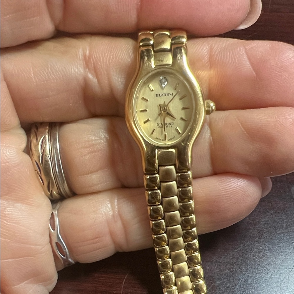 Vintage Elgin Gold-Tone Women's Watch